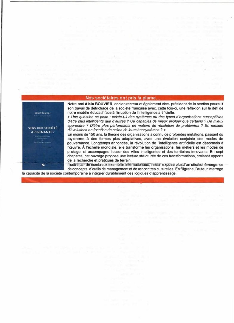 Alain Bouvier – Notre modèle éducatif mis au défi par l’irruption de l’IA